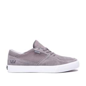 Supra MELROSE Lave Sneakers Dame Grå/Hvite | NO-65420